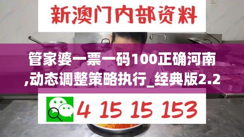 管家婆一票一码100正确河南,动态调整策略执行_经典版2.254-5