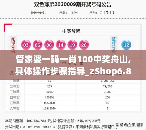 管家婆一码一肖100中奖舟山,具体操作步骤指导_zShop6.877-4