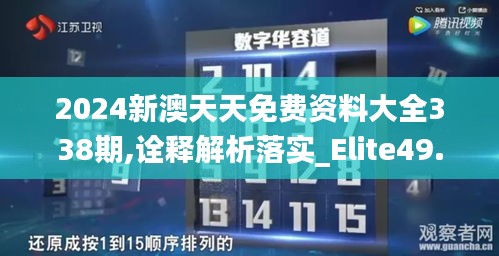 2024新澳天天免费资料大全338期,诠释解析落实_Elite49.727-4