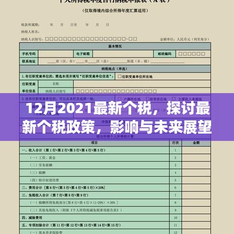 2021年12月最新个税政策解读，影响与展望