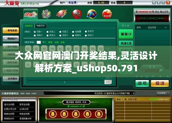 大众网官网澳门开奖结果,灵活设计解析方案_uShop50.791