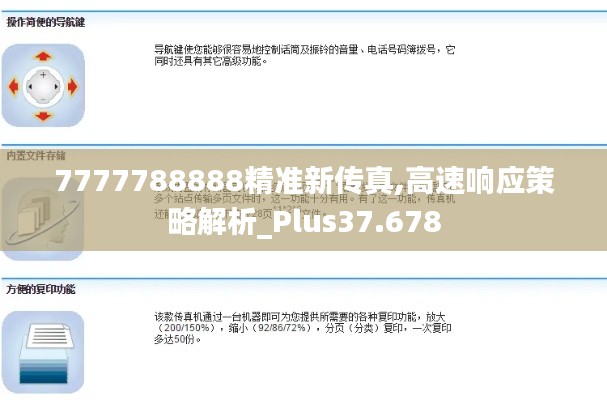 7777788888精准新传真,高速响应策略解析_Plus37.678