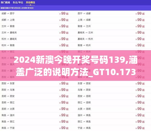 2024新澳今晚开奖号码139,涵盖广泛的说明方法_GT10.173