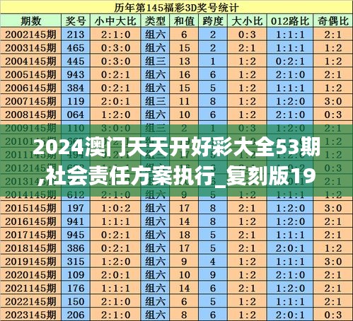 2024澳门天天开好彩大全53期,社会责任方案执行_复刻版19.496