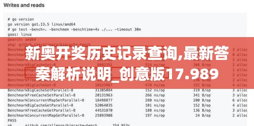 新奥开奖历史记录查询,最新答案解析说明_创意版17.989