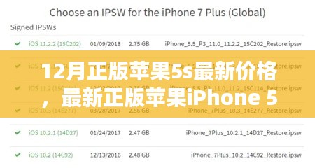 最新正版苹果iPhone 5s 12月价格指南，入门到精通的全面解析