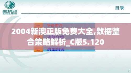 2004新澳正版免费大全,数据整合策略解析_C版5.120