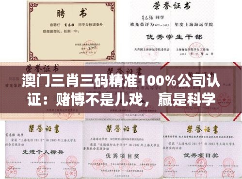 澳门三肖三码精准100%公司认证：赌博不是儿戏，赢是科学计算