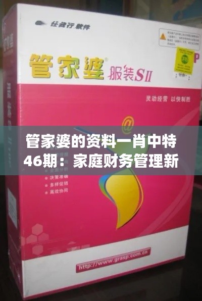 管家婆的资料一肖中特46期：家庭财务管理新视角