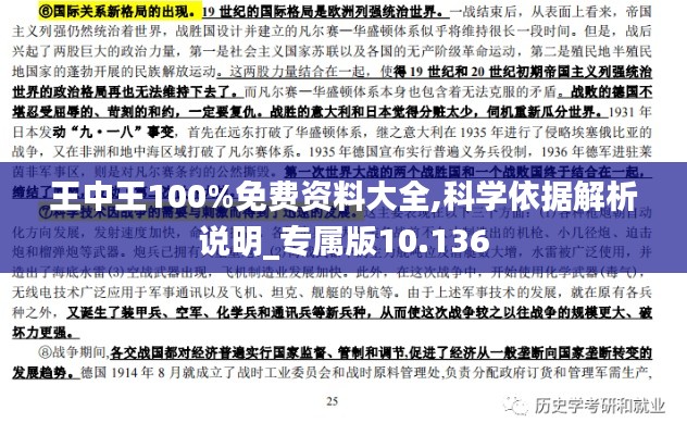 王中王100%免费资料大全,科学依据解析说明_专属版10.136