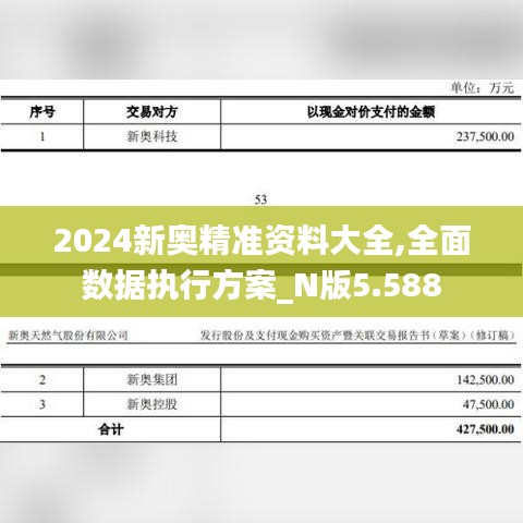 2024新奥精准资料大全,全面数据执行方案_N版5.588