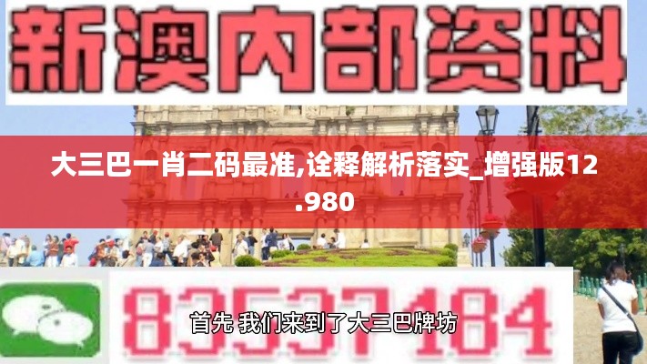 大三巴一肖二码最准,诠释解析落实_增强版12.980