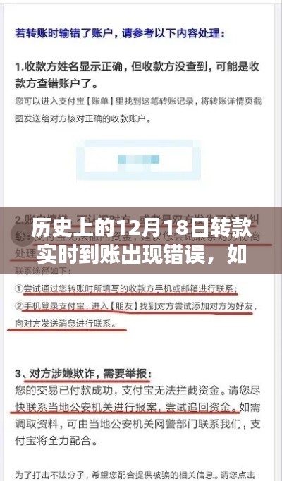 详细步骤指南，追回历史转款错误资金，解决12月18日实时到账问题