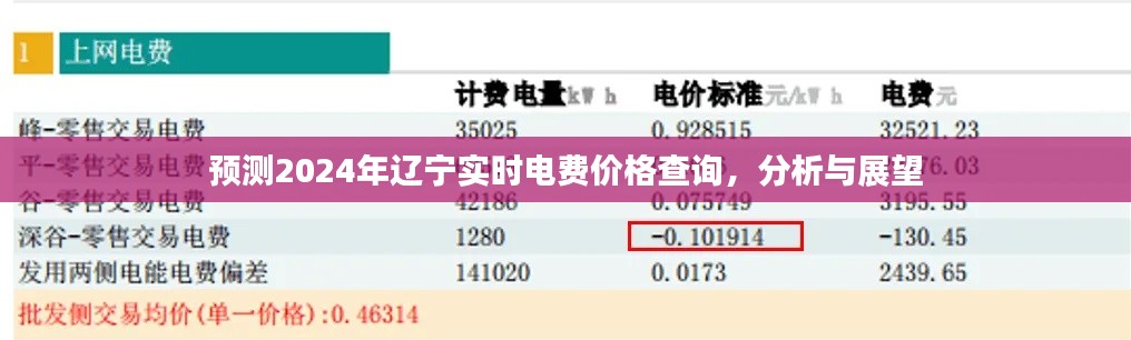 2024年辽宁实时电费价格预测及分析与展望