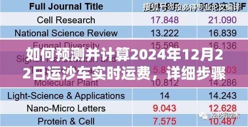 详细步骤指南，预测并计算2024年12月22日运沙车实时运费