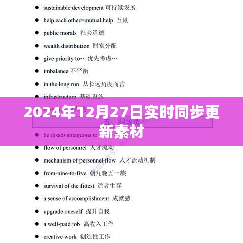 2024年最新素材实时同步更新