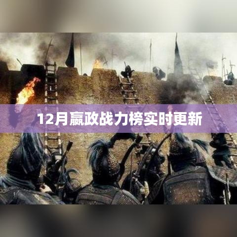 12月嬴政战力榜更新，排名实时变动