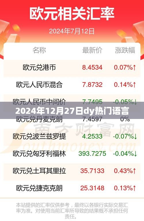 2024年12月27日dy流行语言热潮